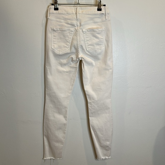 MOTHER THE LOOKER ANKLE STEP FRAY CREAM PUFF SIZE 25 - Picture 8 of 11